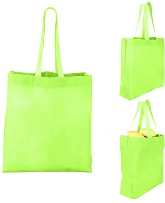 Promo Goods  BG203 Heat Sealed Non-Woven Value Tot in Lime green