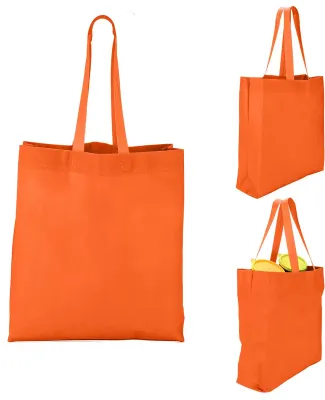 Promo Goods  BG203 Heat Sealed Non-Woven Value Tot in Orange