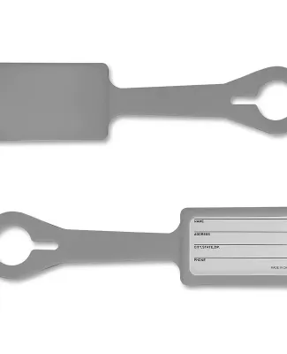 Promo Goods  PL-5380 Silicone Luggage Tag in Gray