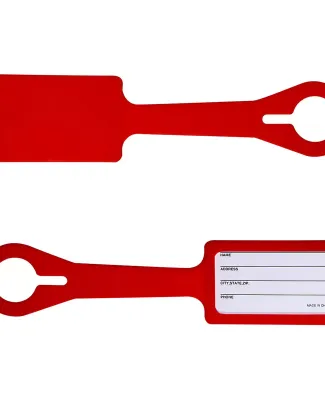 Promo Goods  PL-5380 Silicone Luggage Tag in Red