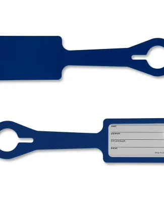 Promo Goods  PL-5380 Silicone Luggage Tag in Navy blue