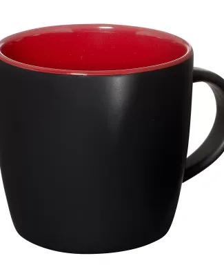 Promo Goods  CM103 12oz Riviera Ceramic Mug in Black/ red