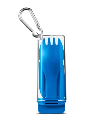 Promo Goods  KU121 Silicon Straw With Utensil Set in Reflex blue