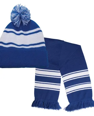 Promo Goods  AP902 Knit Stripe Comfy Combo in Reflex blue