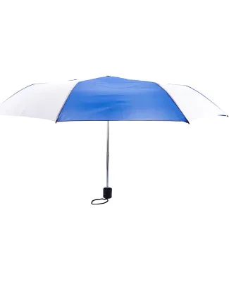 Promo Goods  OD200 Budget Folding Umbrella in Reflex blue/ wh