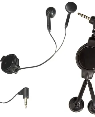 Promo Goods  PL-3534 Easy-Retract Earbuds in Black