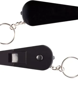 Promo Goods  PL-0880 Light 'N Whistle Key Tag in Black