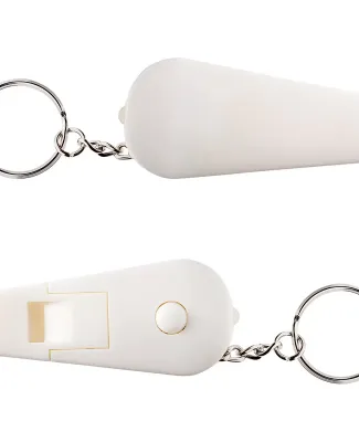 Promo Goods  PL-0880 Light 'N Whistle Key Tag in White