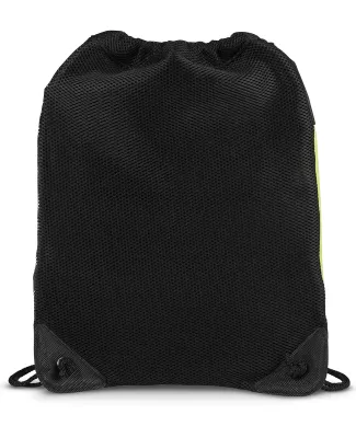 Promo Goods  LT-3366 Microfiber String Backpack in Black/ lime grn