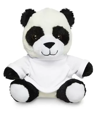 Promo Goods  TY6034 7 Plush Panda With T-Shirt in White
