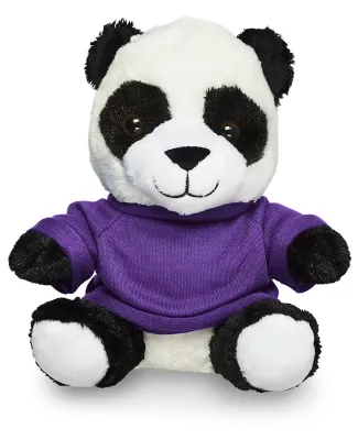 Promo Goods  TY6034 7 Plush Panda With T-Shirt in Purple