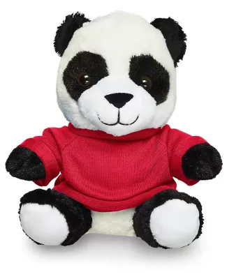 Promo Goods  TY6034 7 Plush Panda With T-Shirt in Red