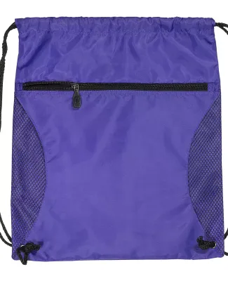 Promo Goods  BG306 Mesh Drawstring Backpack in Purple