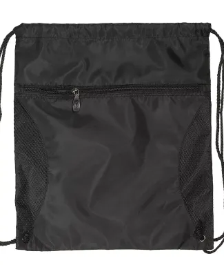 Promo Goods  BG306 Mesh Drawstring Backpack in Black