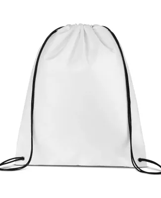 Promo Goods  BG100 Cinch-Up Backpack in White