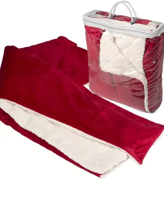 Promo Goods  OD304 Micro Mink Sherpa Blanket in Red