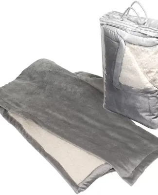 Promo Goods  OD304 Micro Mink Sherpa Blanket in Gray