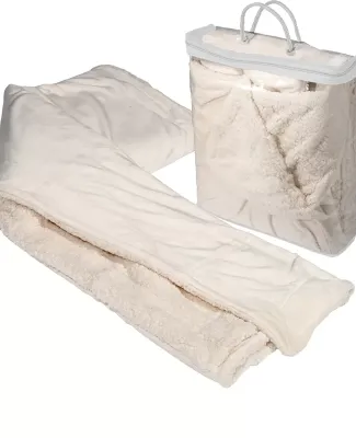 Promo Goods  OD304 Micro Mink Sherpa Blanket in Cream