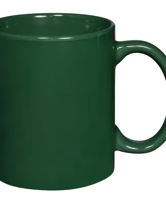 Promo Goods  CM100 11oz Basic C Handle Ceramic Mug in Hunter green