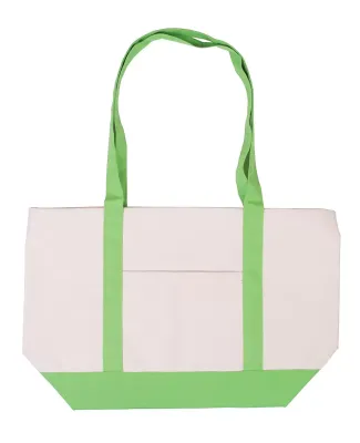 Promo Goods  BG415 Cotton Canvas Boat Tote in Lime green