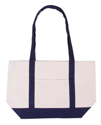 Promo Goods  BG415 Cotton Canvas Boat Tote in Navy blue