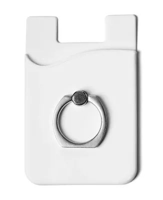 Promo Goods  PL-1370 Silicone Card Holder with Met in White