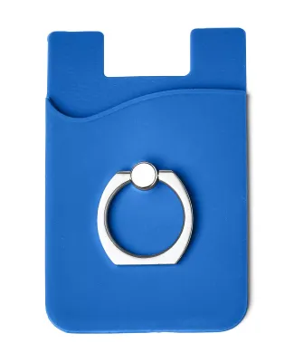 Promo Goods  PL-1370 Silicone Card Holder with Met in Blue