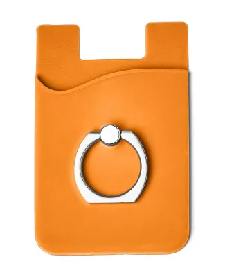 Promo Goods  PL-1370 Silicone Card Holder with Met in Orange