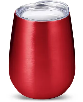 Promo Goods  PL-2229 10oz Stemless Vacuum Wine Tum in Red