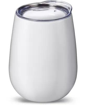 Promo Goods  PL-2229 10oz Stemless Vacuum Wine Tum in White
