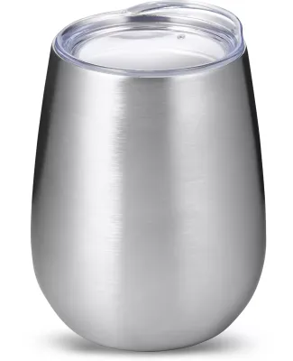 Promo Goods  PL-2229 10oz Stemless Vacuum Wine Tum in Silver