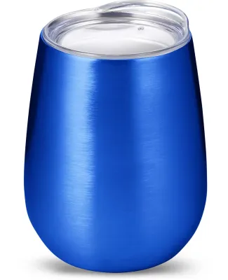Promo Goods  PL-2229 10oz Stemless Vacuum Wine Tum in Blue