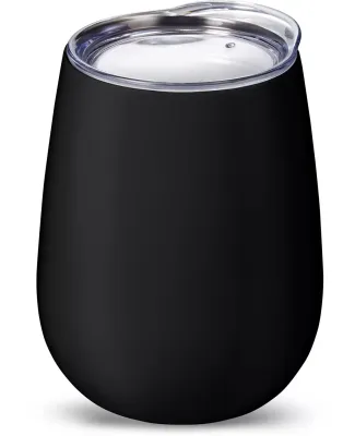 Promo Goods  PL-2229 10oz Stemless Vacuum Wine Tum in Black