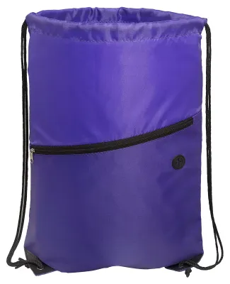 Promo Goods  BG229 Incline Drawstring Backpack Wit in Purple