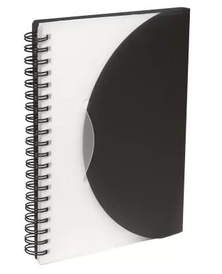 Promo Goods  PL-3513 Fold 'N Close Notebook in Black