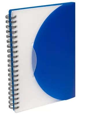 Promo Goods  PL-3513 Fold 'N Close Notebook in Blue