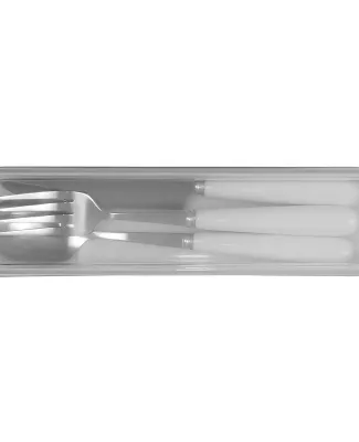 Promo Goods  KU115 Cutlery Set In Plastic Case in White