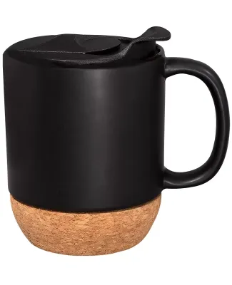 Promo Goods  CM210 14oz Ceramic Mug With Cork Base in Black