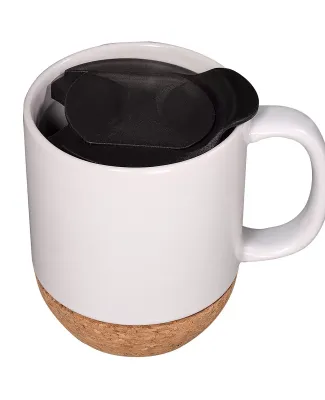 Promo Goods  CM210 14oz Ceramic Mug With Cork Base in White