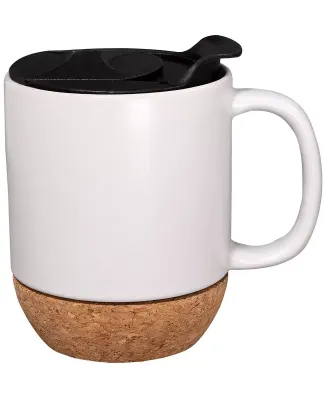 Promo Goods  CM210 14oz Ceramic Mug With Cork Base in White