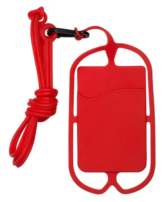 Promo Goods  PL-1338 Strappy Mobile Device Pocket in Red