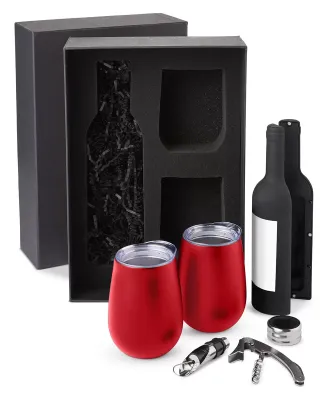 Promo Goods  G913 Everything But The Wine Gift Set in Red