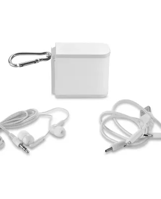 Promo Goods  IT125 USB Charging Cable and Earbud S in White