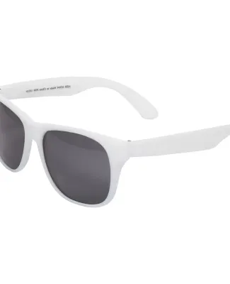 Promo Goods  SG120 Single-Tone Matte Sunglasses in White