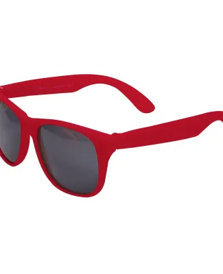 Promo Goods  SG120 Single-Tone Matte Sunglasses in Red
