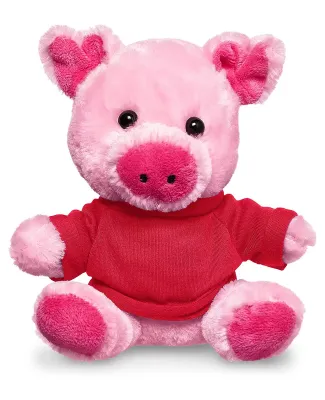 Promo Goods  TY6031 7 Plush Pig With T-Shirt in Red