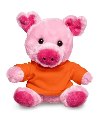 Promo Goods  TY6031 7 Plush Pig With T-Shirt in Orange