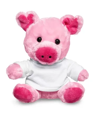 Promo Goods  TY6031 7 Plush Pig With T-Shirt in White