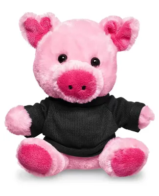Promo Goods  TY6031 7 Plush Pig With T-Shirt in Black