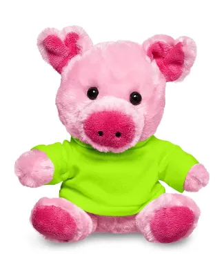 Promo Goods  TY6031 7 Plush Pig With T-Shirt in Lime green